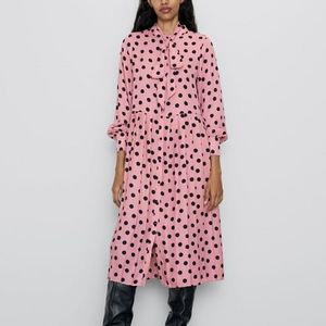 Pink Polka dot dress